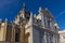 Partial view of the 17th century Almudena Cathedral in Madrid