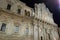 Partial view of the Celestine Palace and the Basilica of Santa Croce.