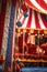 partial view of a circus tent with focus on details