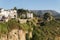 Partial view of the city of Ronda, monumental town, Malaga, Spai