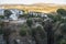 Partial view of the city of Ronda, monumental town, Malaga, Spai