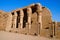 Partial view of Edfu Temple, It is one of the best preserved shrines in Egypt, Dedicated to the falcon god Horus