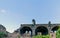 Partial view of the ruins Basilica of Maxentius and Constantine