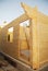 Partially Constructed Wooden House