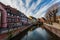 Partially wooden traditional family of Alsace houses