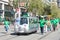 Participants in the 2022 Saint Patrick`s Day Parade, San Franciso