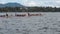 Participants compete on Sports Native Row Dragon Head Boat during Dragon Cup Competition.