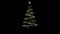 Particle Christmas tree animation, alpha channel, seamless loop