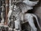 Particular of Doge\'s Palace Facade in Venice: Marble Winged Lion