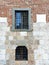 Particular of the facade of the Church of San Paolo all'Orto in Pisa, Tuscany, in a beautiful summer day