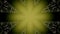 Particular performance background. Abstract yellow burning star beaming dangerous rays full of radiation
