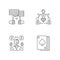 Partner choice pixel perfect linear icons set