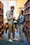 Partnering up to get their latest assignment done. two university students working together in the library at campus.