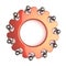 Partnership gear wheel business process characters human resources