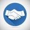 Partnership Symbol Handshake Icon Template