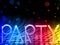 Party Abstract Colorful Waves Background