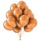 Party balloon bunch golden. Happy birthday decoration