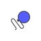 Party balloon filled outline icon