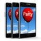Party Balloon Phone Represents Parties Events and Celebrations