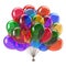Party balloons bunch multicolored colorful glossy