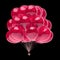 Party balloons bunch pink birthday decoration shiny