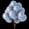 Party balloons bunch white colorful glossy decoration