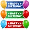 Party Balloons Horizontal Banners