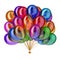 Party balloons multicolor glossy, holiday balloon bunch colorful
