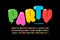 Party balloons style font