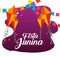 party banner with kites to festa junina