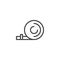 Party blower outline icon