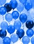 Party blue balloons background