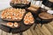 party corporate food buffet appetizers fish canapes