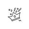 Party crown line icon