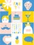 Party design elements - set of funny icons