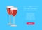 Party Drinks Choice Web Poster Glasses of Red Wine