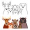 Party farm animals group set