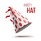 Party Hat Vector. Holidays Decorative Accessory Hats Illustration