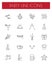 Party line icon set.vector illustration.