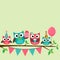 Party owls card