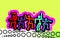 Party people, dynamic background. Large group of man flat, cartoon characters having fun. Crowd of young people dancing, club