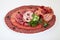 Party platter of salami
