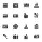 Party related vector icons set