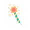 Party sparkler. Colorful stick candles. sparkling birthday party celebration