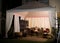 Party or wedding tent at night