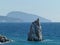Parus rock - a low rock on the southern coast of Crimea, which is part of the Cape Limen-Burun. After the earthquake of 1927