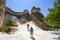 Pasabag, its famous fairy chimneys in Goreme Valley, Cappadocia