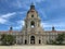 The Pasadena City Hall main tower and arcade.