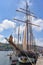 Pasaia, Spain - 27 May, 2022: tall ships and sailing boats at the Pasaia Maritime Festival, Gipzukoa, Spain