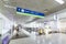 Pasay, Metro Manila, Philippines - A hanging sign showing the direction of boarding gates at Terminal 3 of NAIA